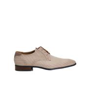 Gedrukte leren nette schoenen Giorgio , Beige , Heren