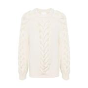 Ecru Gebreide Trui met Uitgesneden Details Isabel Marant , Beige , Her...