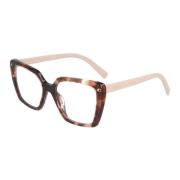 Moderne Onregelmatige Bril Prada , Brown , Unisex