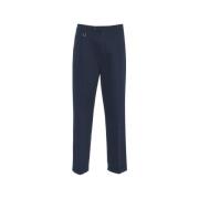 Blauwe Chino's met Plooien Paolo Pecora , Blue , Heren