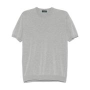 Grijze T-shirts en Polos Zanone , Gray , Heren