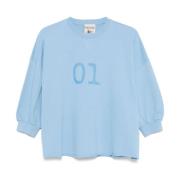 Hemelsblauwe Sweater Dameskleding Semicouture , Blue , Dames