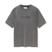 Verdraai T-shirt Axel Arigato , Gray , Heren