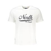 Katoenen T-shirt met print en korte mouwen North Sails , White , Heren