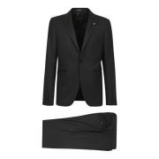 Driedelig dinerspak, Elegant en verfijnd Tagliatore , Black , Heren