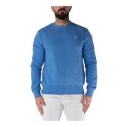 Logo Crewneck Sweatshirt Polo Ralph Lauren , Blue , Heren