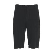 Zwarte Linnen Cargo Shorts Ss25 Transit , Black , Heren