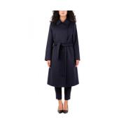 Elegante Wollen Jas Max Mara Studio , Blue , Dames