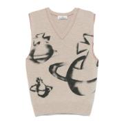 Havermout Orbit Vest Vivienne Westwood , Beige , Heren