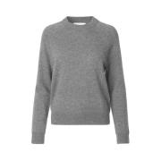 Boston o-neck 6304 Knitwear Samsøe Samsøe , Gray , Dames