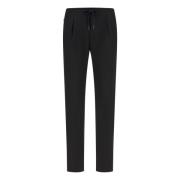 B Travel City Broek in zuivere reiswol Boggi Milano , Black , Heren