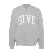 Logo Track Bomber Jas Givenchy , Gray , Heren