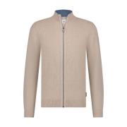 Effen Gebreid Vest State of Art , Beige , Heren