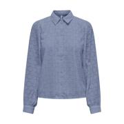 Lange mouw shirt in verschillende kleuren Only , Gray , Dames