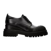 Veterschoenen M6565A van geborsteld leer met sleehak Premiata , Black ...