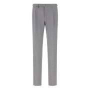 Pure Wool Broek Boggi Milano , Gray , Heren