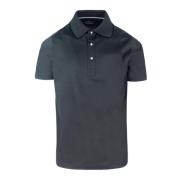 Zwarte Katoenen Poloshirt Korte Mouw Paul & Shark , Black , Heren