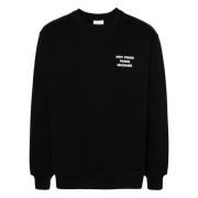 Slogan Sweater Drole de Monsieur , Black , Heren