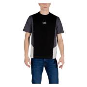 Katoenen T-shirt korte mouwen lente/zomer Emporio Armani EA7 , Black ,...