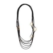 Multi Strand Lange Ketting Liviana Conti , Black , Dames