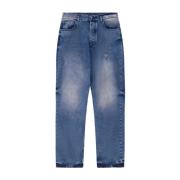 Denim Unisex Broek Barrow , Blue , Heren