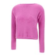 Fuchsia Bont Effect Trui Kaos , Pink , Dames