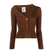 Bruine Sweater Collectie Semicouture , Brown , Dames