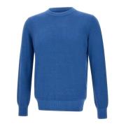 Kasjmier Crew Neck Trui Blauw Kangra , Blue , Heren