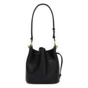 Mini Bucket Tas in Sfera Stijl Furla , Black , Dames