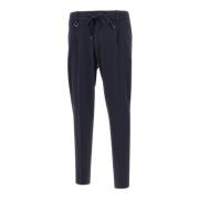 Blauwe Chino Broek Brera Collectie Paolo Pecora , Blue , Heren