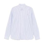 Blauw/wit gestreept katoenen overhemd Maison Labiche , Blue , Heren