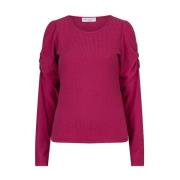 Jenna Sweater in Qb07 Stijl Lofty Manner , Purple , Dames