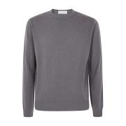 Stijlvolle ronde hals lange mouwen top Filippo De Laurentiis , Gray , ...