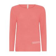 Jumper met ritseffect Skovhuus , Red , Dames