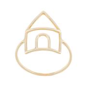 Minimalistische Zilveren Ring Aliita , Yellow , Dames