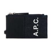 Denim Kaarthouder Axelle A.p.c. , Blue , Heren