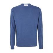 Stijlvolle ronde hals lange mouwen top Filippo De Laurentiis , Blue , ...