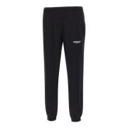 Zwarte Katoenen Jogger met Logo Represent , Black , Heren