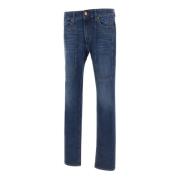 Donkerblauwe Denim Jeans Slim Fit Jeckerson , Blue , Heren