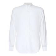 Witte Koreaanse Shirt voor Mannen Eleventy , White , Heren