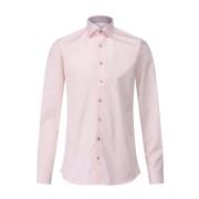 Casual Shirt in Blauw Geruit Patroon Stenströms , Pink , Heren