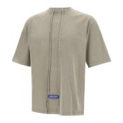 Fracture Katoenen T-shirt Grijs A-Cold-Wall , Gray , Heren