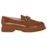 Bruin Patent Dames Loafer Högl , Brown , Dames