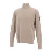 Chenille Frax Sweater Zandkleur Dekker , Beige , Heren