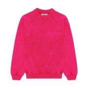 Gewassen Crew Sweatshirt Woodbird , Pink , Heren