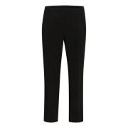 Zwarte broek met rechte pijpen Kaffe Curve , Black , Dames