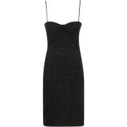 Midi Boucle Jurk Rotate Birger Christensen , Black , Dames