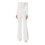 Stijlvolle Broek voor Vrouwen Elisabetta Franchi , White , Dames