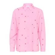 Hartpatroon Overhemdblouse Saint Tropez , Pink , Dames