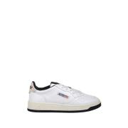 Wit/Zwart Lage Sneaker Autry , White , Heren